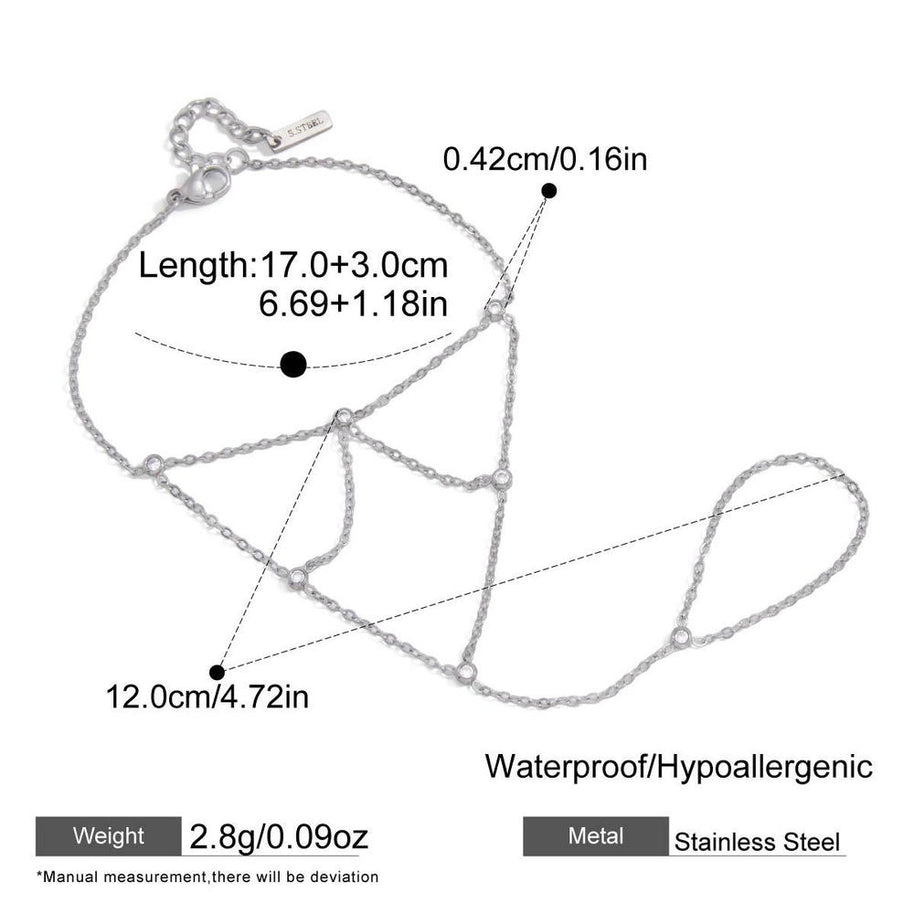 Finger Chain Bracelet | Stainless Korean Style Luxury