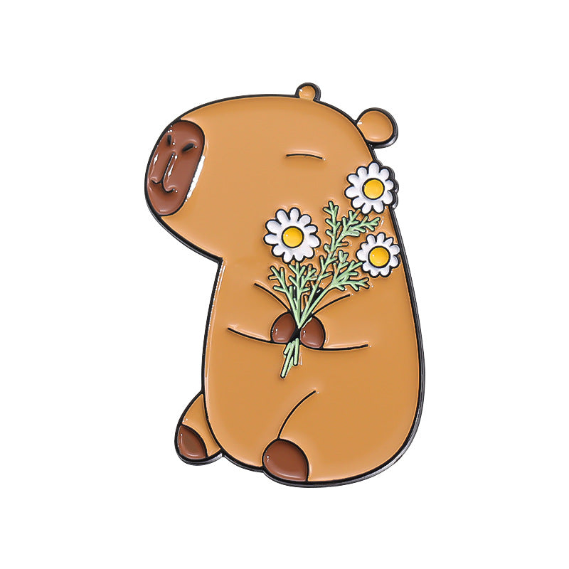 Cute Capybara Animal Brooch JJQQHXZ2354