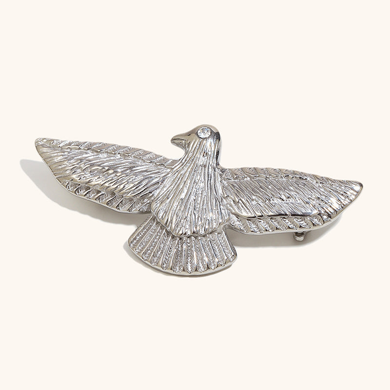 Songbird Brooch | 18K Gold Plated Stainless Steel Elegant Pin