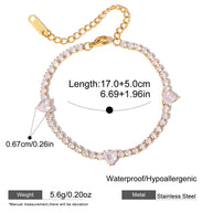 Sparkle Bracelet | Zircon Stainless Steel | Korean Style