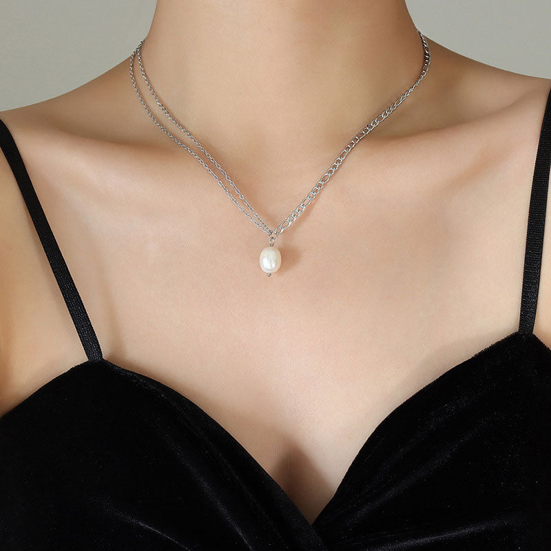 Double Layer Pearl Necklace