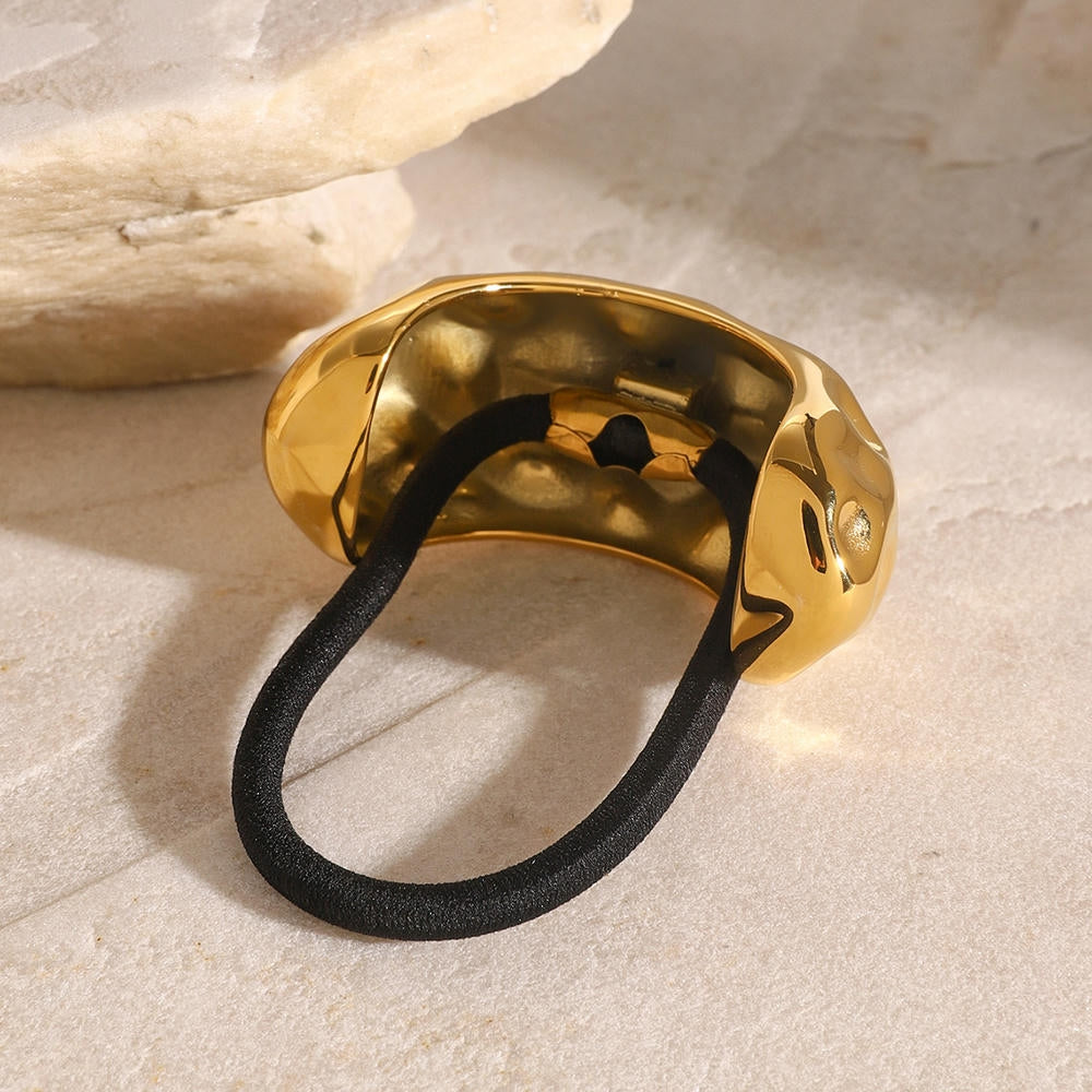 Black C Shape Hair Tie High Elasticity Band JXH2408011