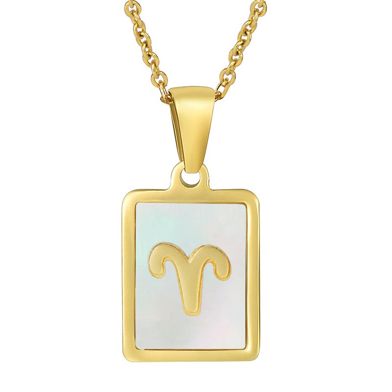 Square Zodiac Necklace JZ301-3