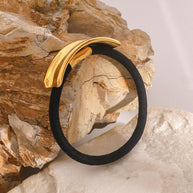Stainless Steel Hair Tie Ponytail Elastic JXHW2407037