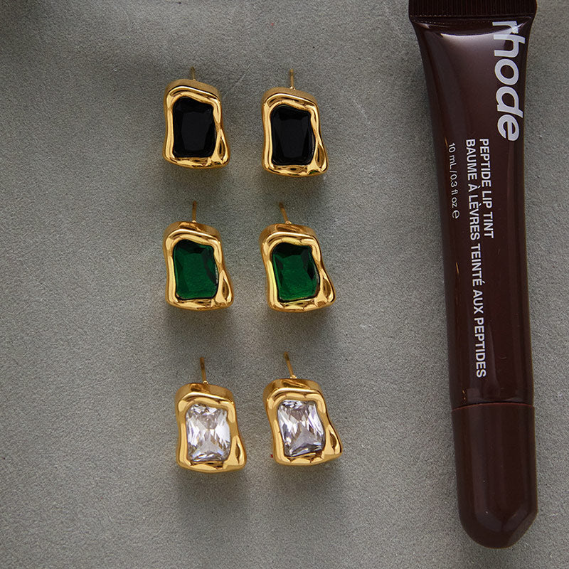 Hypoallergenic Zircon Stud Earrings JXE0107004