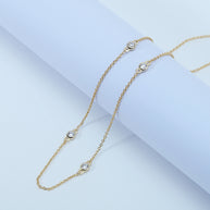 Sterling Silver Satellite Chain Gold Plated