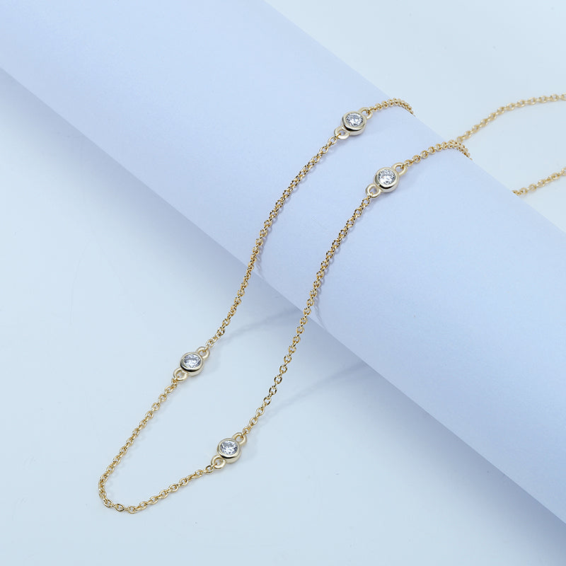 Sterling Silver Satellite Chain Gold Plated