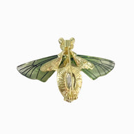 Crystal Bee Brooch | Vintage Insect Pin | Women's Jacket