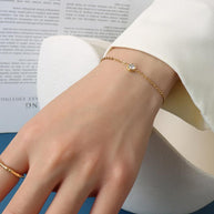 Zircon Stone Chain Bracelet