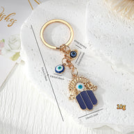 Evil Eye Keychain | Turkish Blue Charm | Drop Pendant