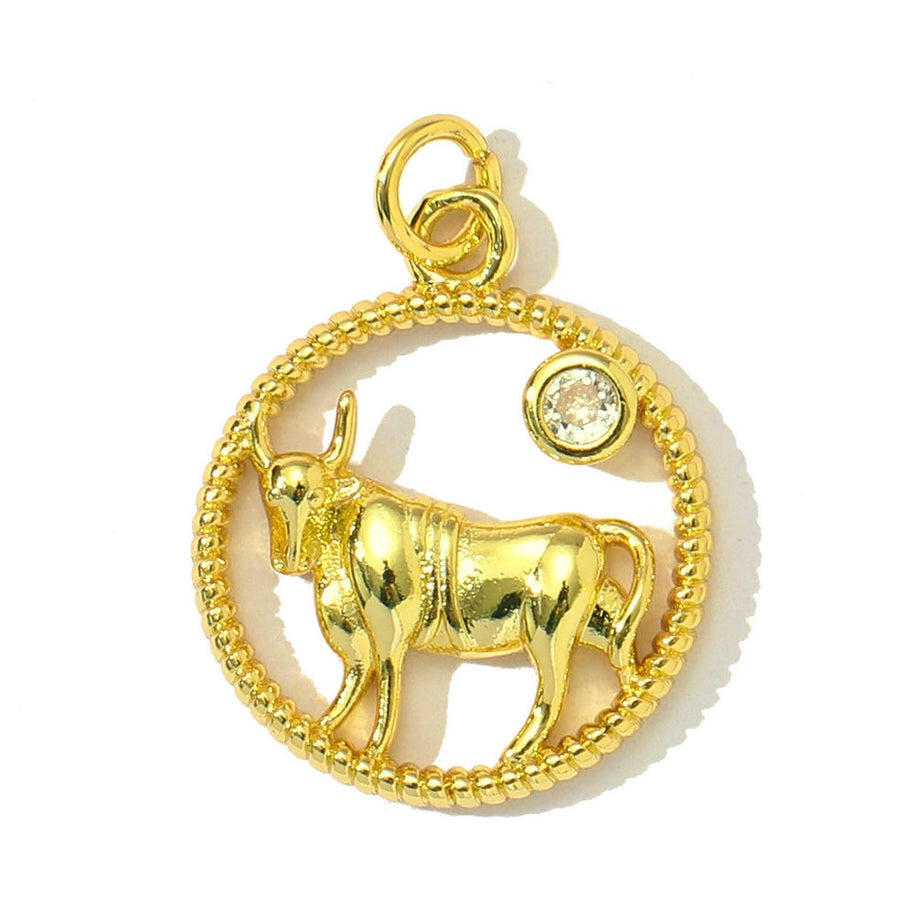 Personalized Zodiac Pendant | Libra Scorpio Zircon Charm