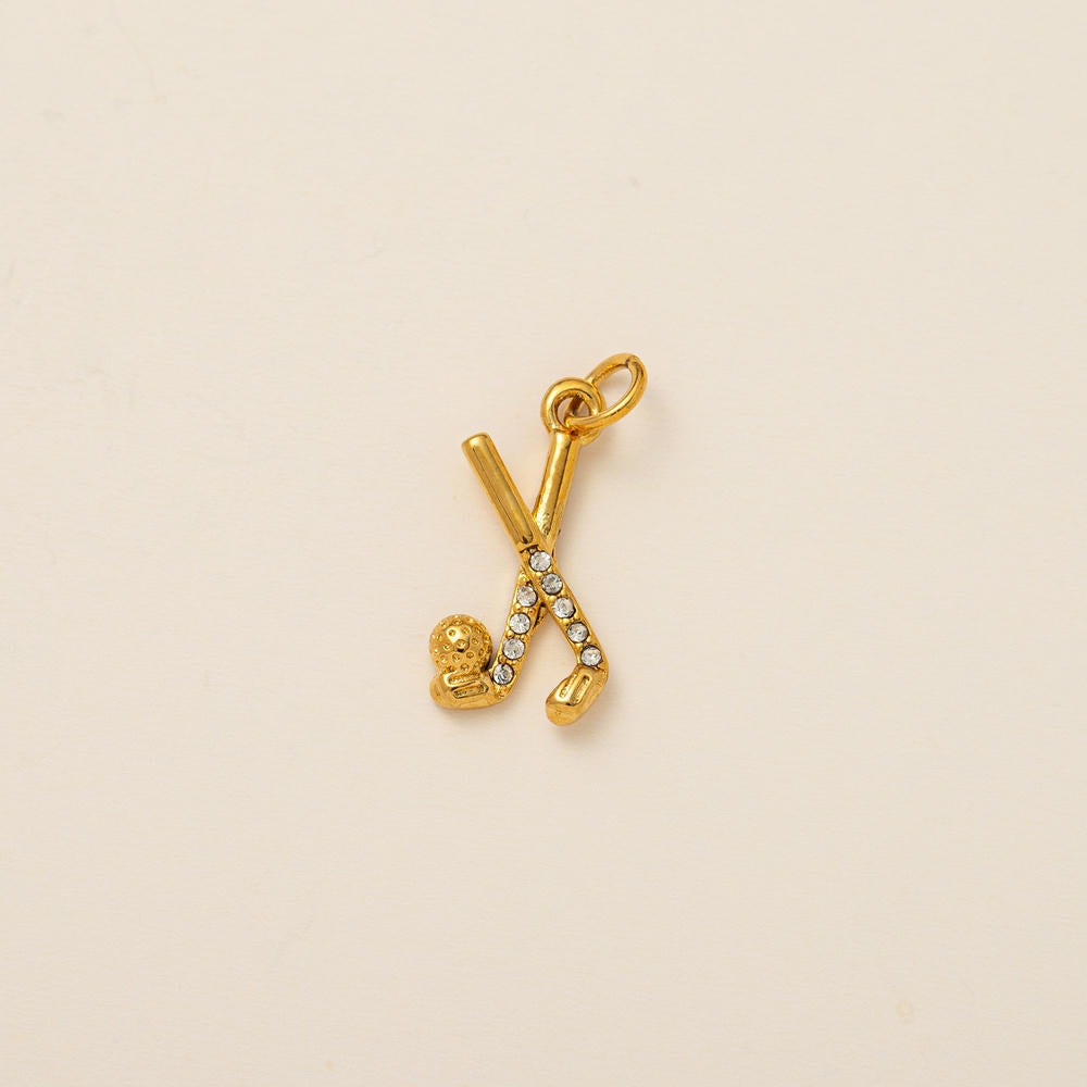 Sports Themed Charms Tennis Volleyball Hockey DIY Pendants