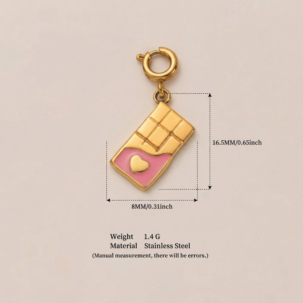 Stainless Steel Trendy Design Valentine Zircon Pendant