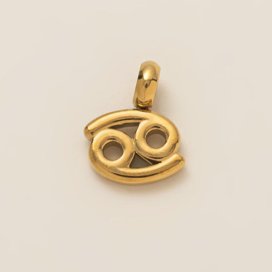 Personalized Zodiac Clog Charm 18K Gold JX26041206GK