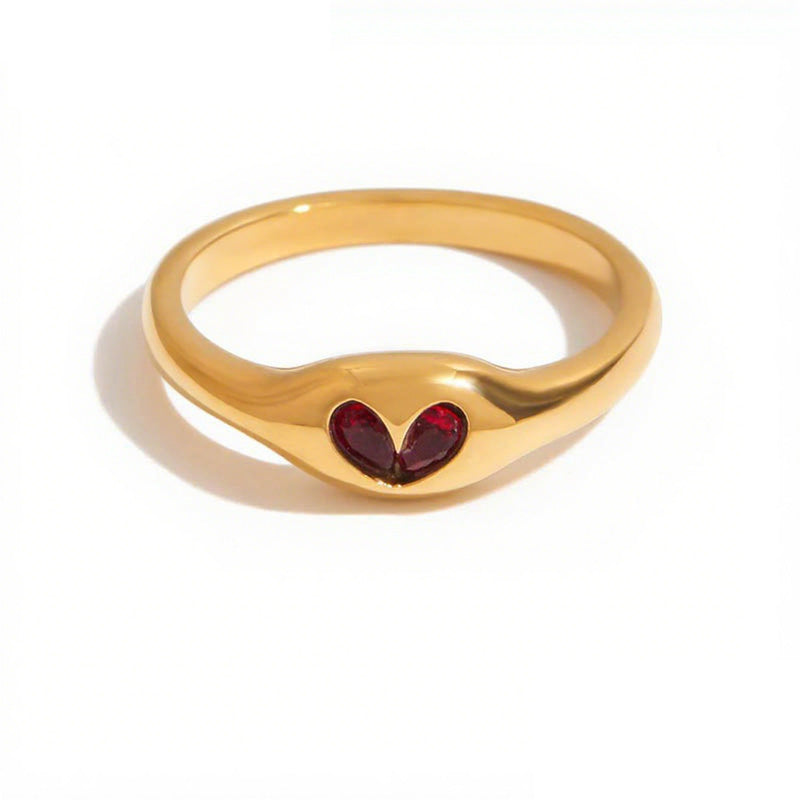Heart CZ Ring