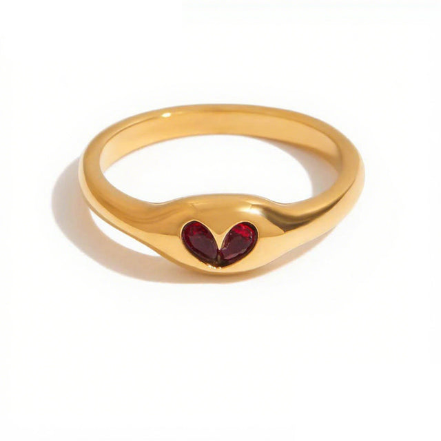 Heart CZ Ring