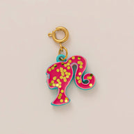 Color Heart Print DIY Shoe Charm 18K Gold Steel JX26041263GK