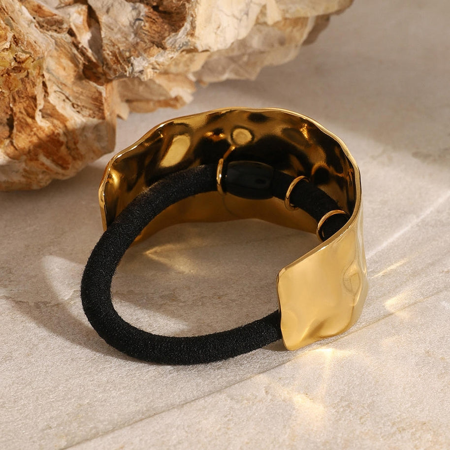 Stainless Steel Hair Tie Ponytail Elastic JXH2407002