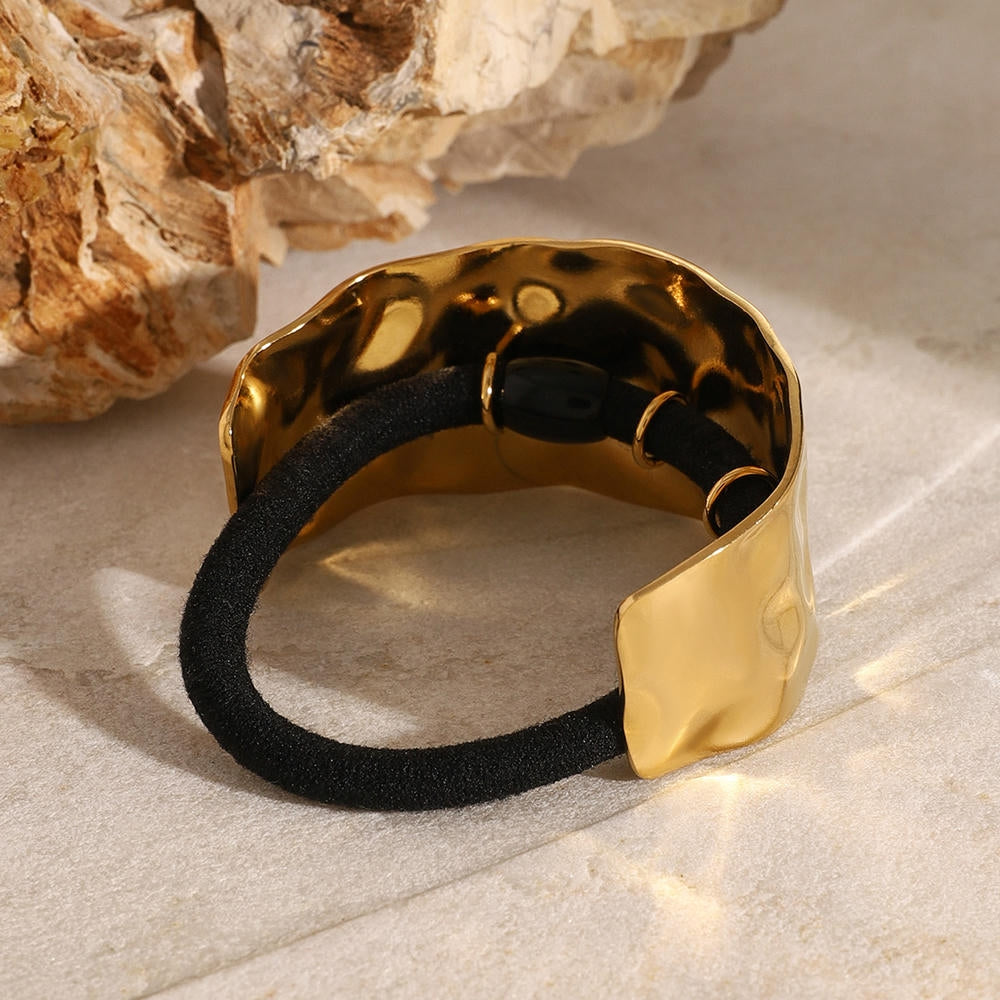 Stainless Steel Hair Tie Ponytail Elastic JXH2407002