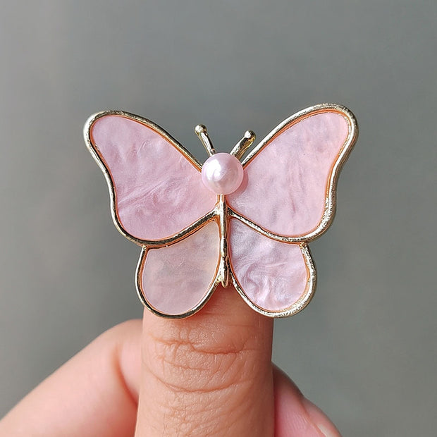 Pearl butterfly brooch JBYXZ0001