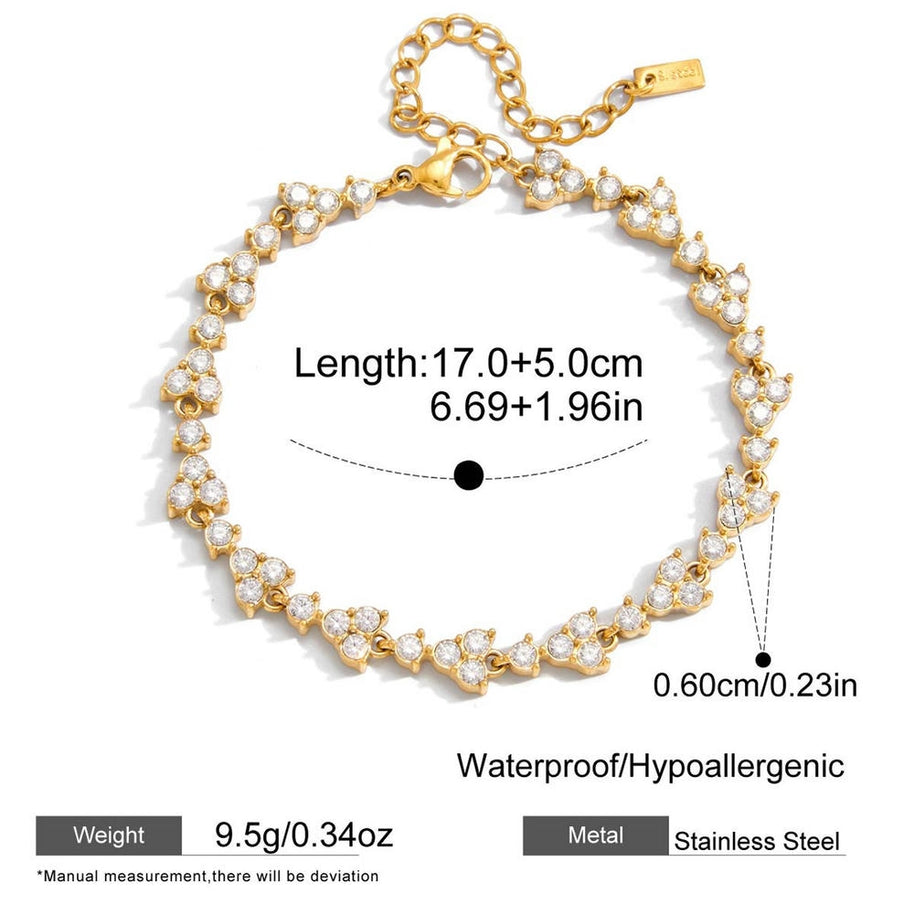 Tennis Bracelet | Zircon Stainless Steel | Korean Style