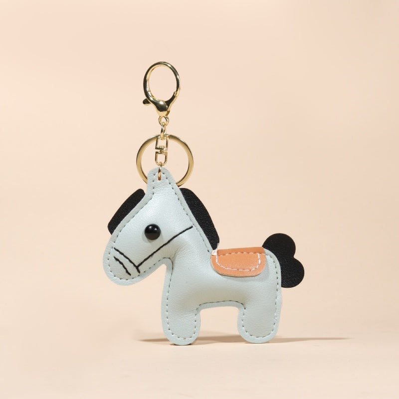 Year of Horse Keychain | PU Leather Money Charm for Bags