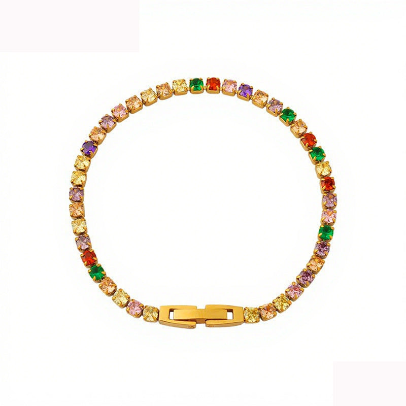 Colorful 3mm Tennis Bracelet