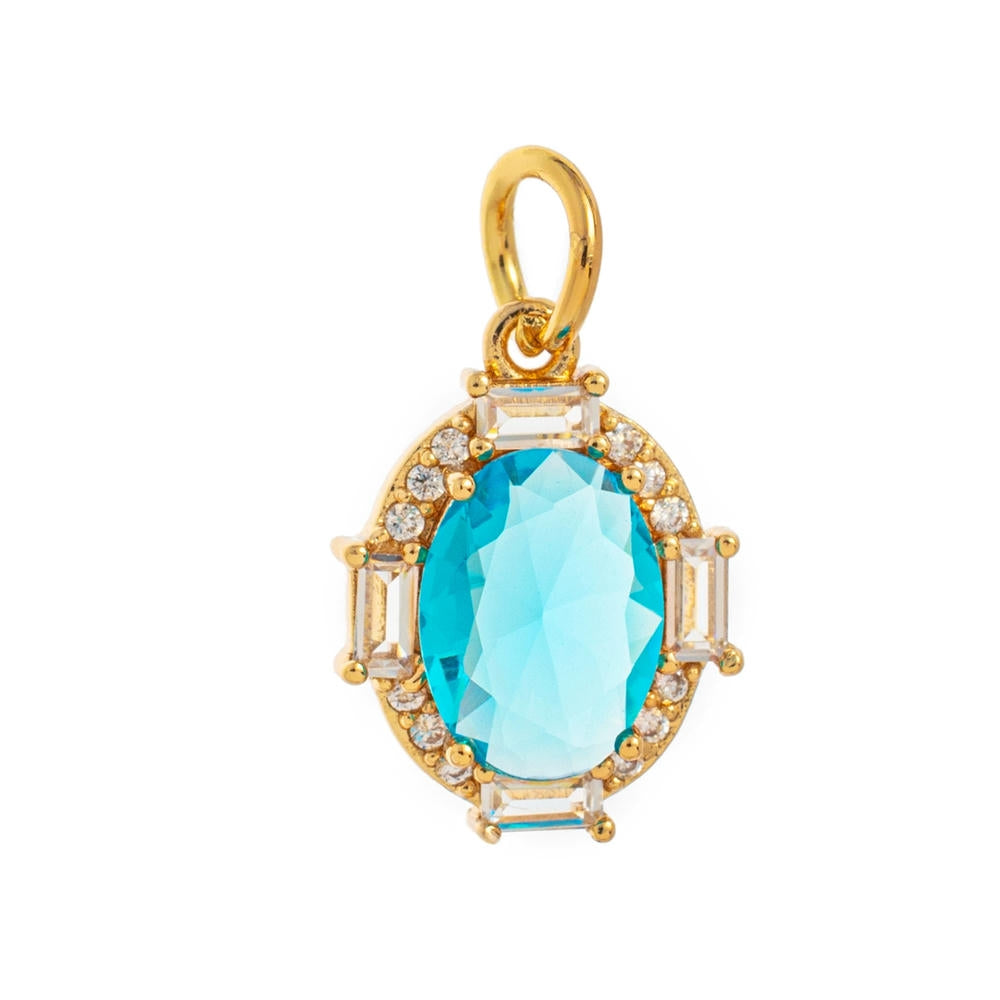 DIY Adjustable Chain 12 Birthstones Pendant JX010404GK