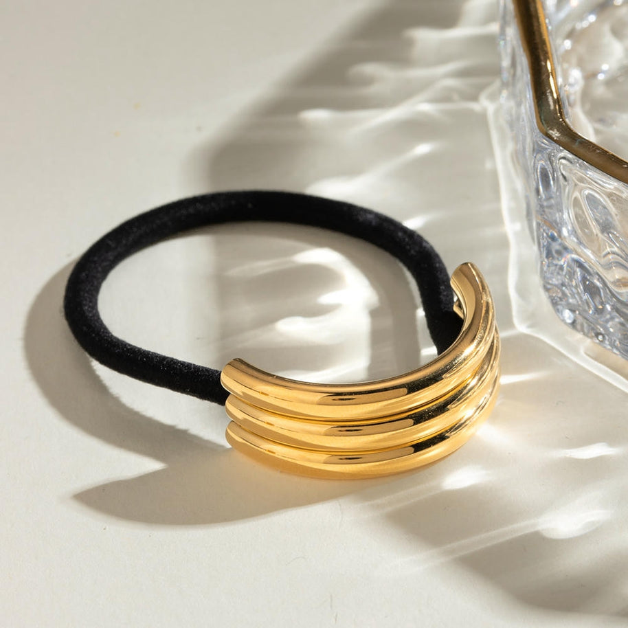 Metal Hair Rope High End Ponytail Holder JXHW2407020