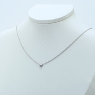 Sterling Silver Bezel Necklace