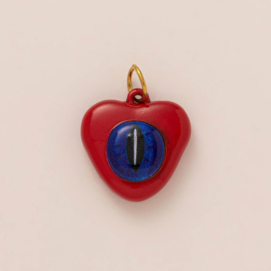 Color Heart Print DIY Shoe Charm 18K Gold Steel JX26041263GK