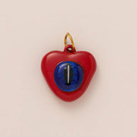Color Heart Print DIY Shoe Charm 18K Gold Steel JX26041263GK