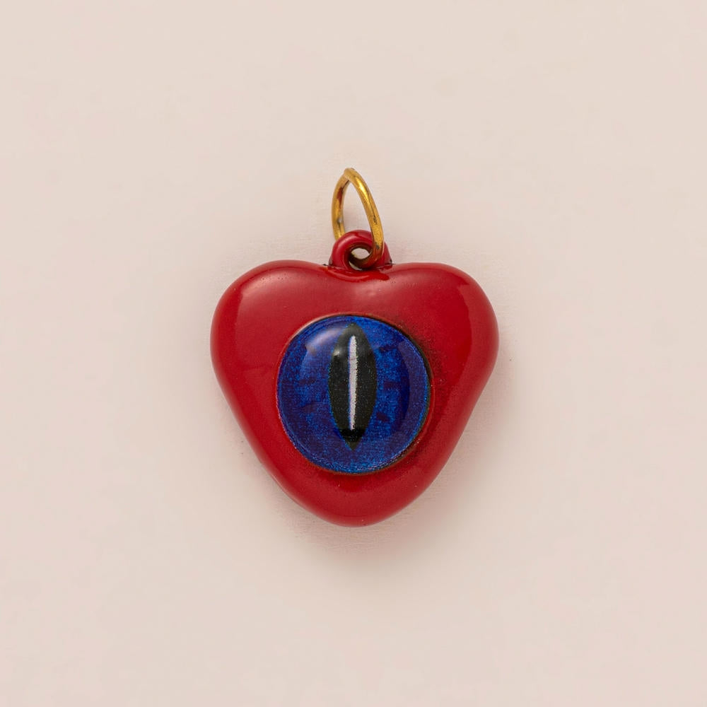 Color Heart Print DIY Shoe Charm 18K Gold Steel JX26041263GK