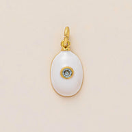Colorful 12 Birthstones Zircon Charm Round Square DIY