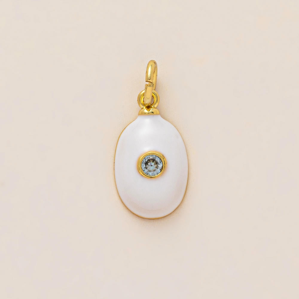 Colorful 12 Birthstones Zircon Charm Round Square DIY