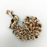 Peacock Brooch Rhinestone Pin | Luxury Women's
