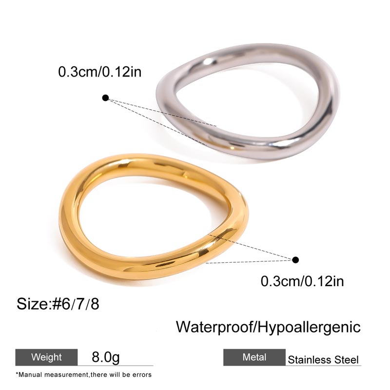Slim Wave Ring