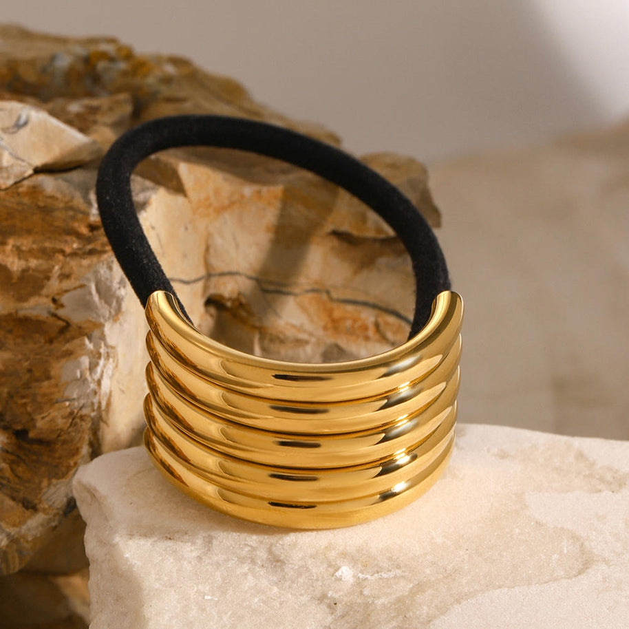 Stainless Steel Hair Tie Ponytail Band JXHW2407021