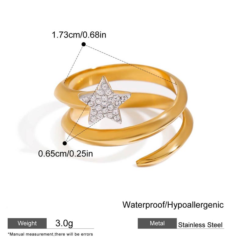Star Spiral Ring