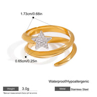 Star Spiral Ring