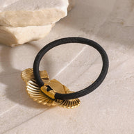 Titanium Steel Hair Tie Ponytail Elastic JXHW2407038
