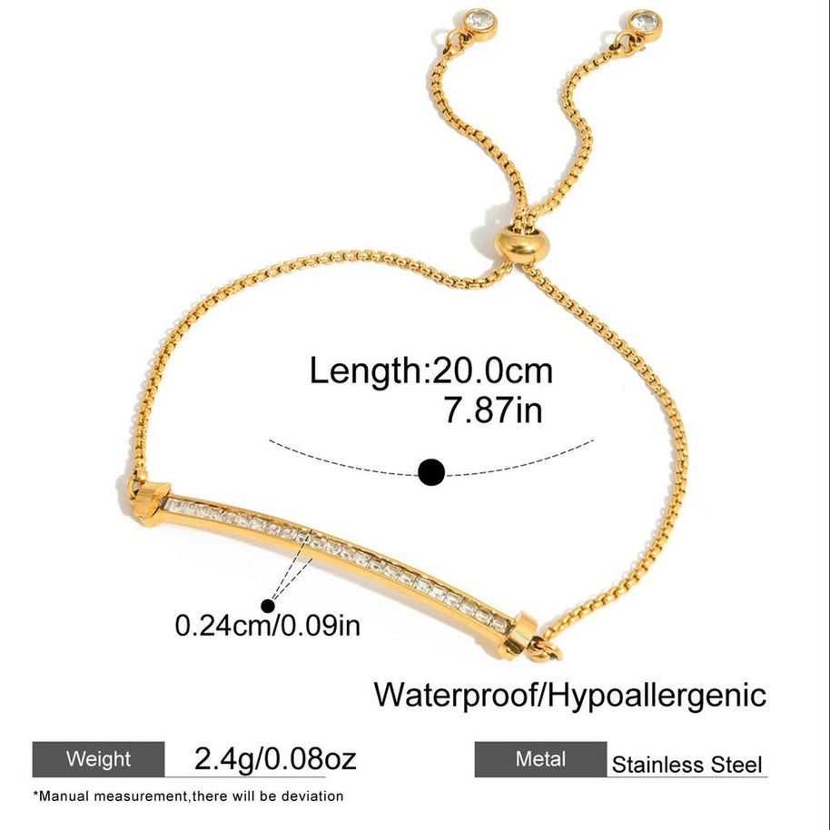 Sugar Cube Bracelet | Heart Charm | Stainless Steel Gift