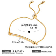 Sugar Cube Bracelet | Heart Charm | Stainless Steel Gift