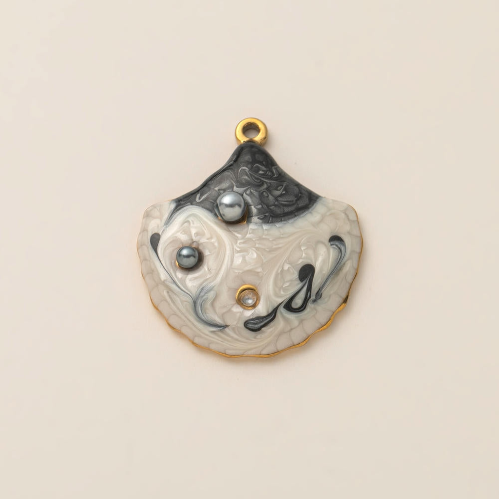 Fashion Ocean Animal Pendant Steel 18K Gold Plated JX252504GK