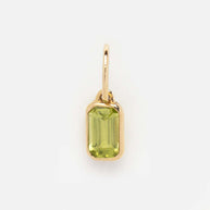 Square Shape 12 Birthstones Pendant Colorful Zircon DIY Charm