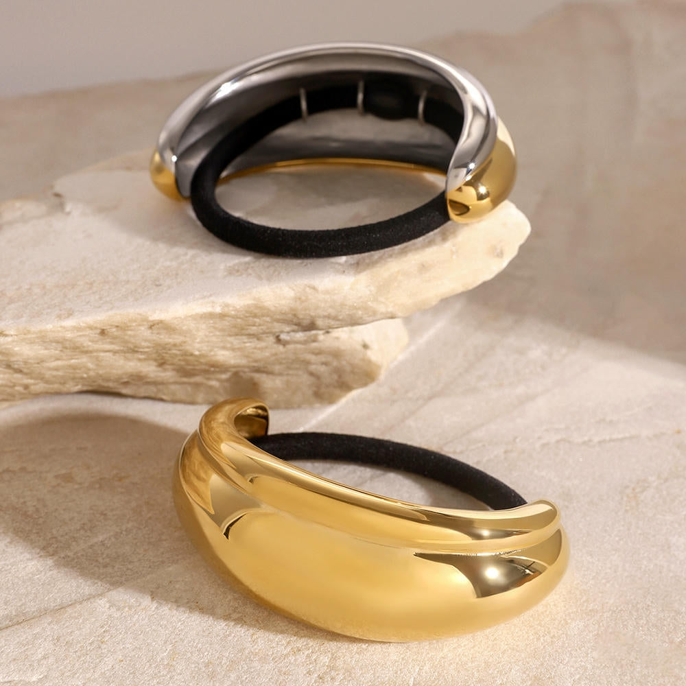 U Shape Hair Tie Stainless Steel Scrunchie JXH2408007