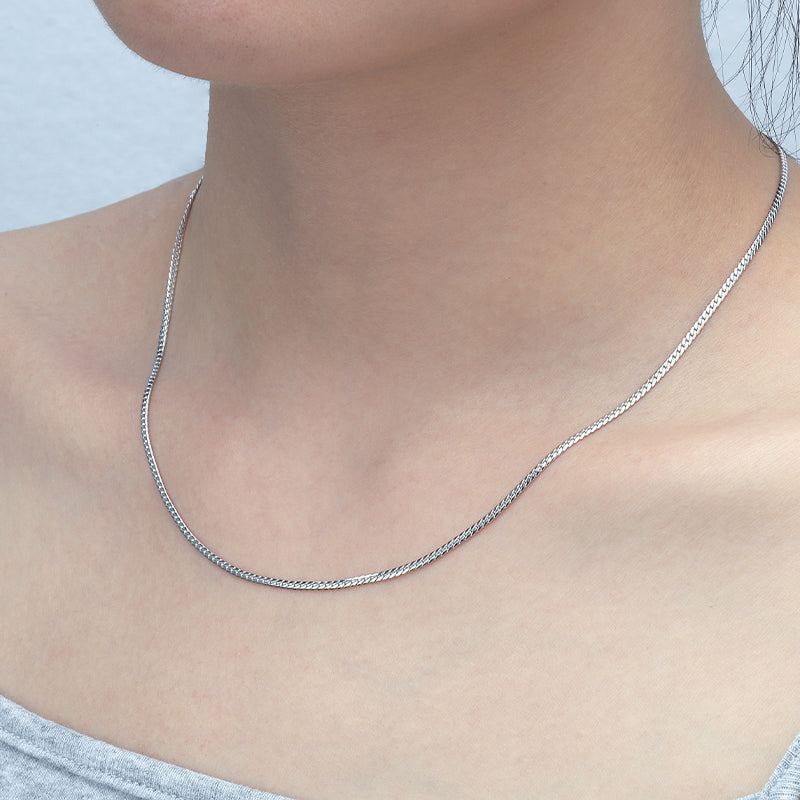 1.8mm Serpentine Chain Necklace