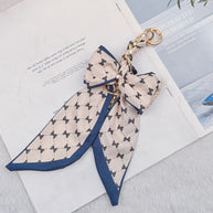 Scarf Keychain | Hand-Woven Bag Charm & Chain Extender