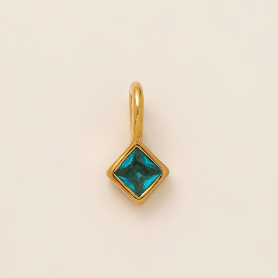 Multi Shape 12 Birthstones Pendant Gold Plated DIY JX061404M