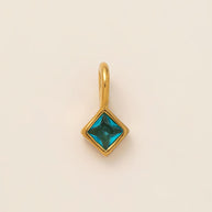 Multi Shape 12 Birthstones Pendant Gold Plated DIY JX061404M
